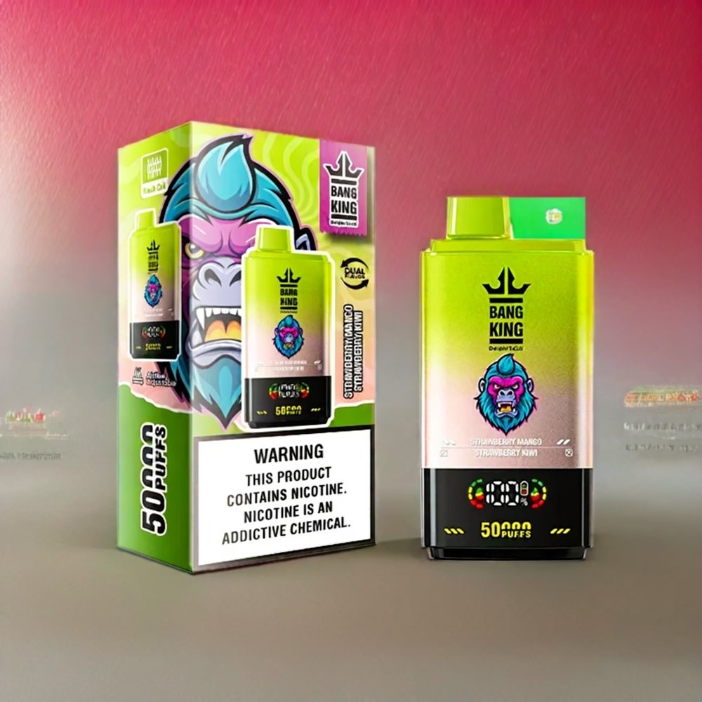 Bang King 50000 Einweg-Vape - Erdbeere Mango Erdbeere Kiwi - Schweiz Großhandel - 50000 Züge, 50ml, 850mAh