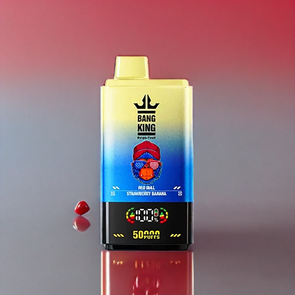 Bang King 50000 Einweg-Vape Red Bull Erdbeer Banane - 50000 Züge, 50ml, 850mAh - Schweiz Großhandel