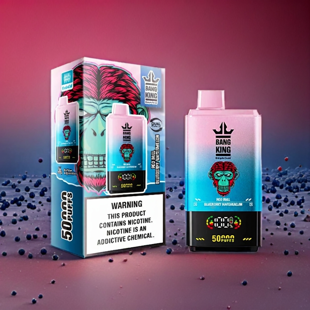 Bang King 50000 Einweg-Vape Red Bull Heidelbeere Wassermelone - 50000 Züge, 50ml, 850mAh, Schweiz Großhandel