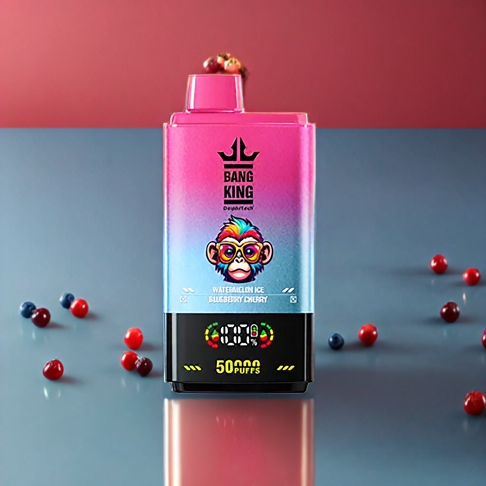 Bang King 50000 Einweg-Vape Wassermelone Heidelbeere Kirsche - 50000 Züge, 50ml, 850mAh, Schweiz großhandel