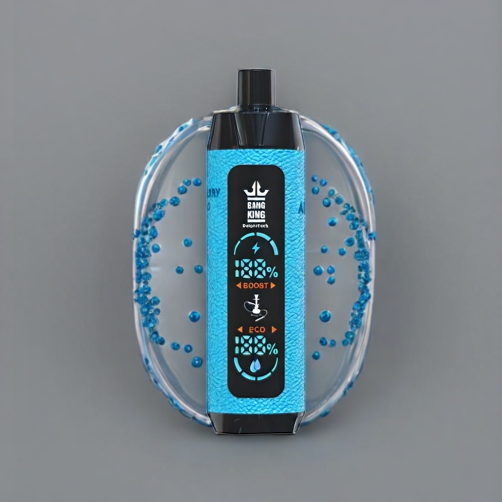 Bang King Shisha 25000 Puffs Einweg-Vape Blaue Himbeere Limonade – 30ml, 650 mAh, Typ-C, Schweiz Großhandel