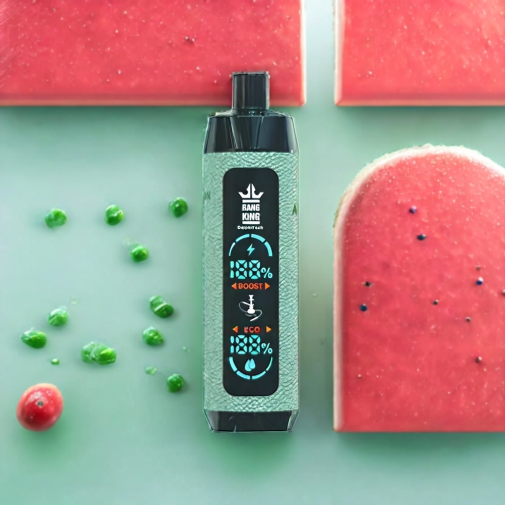 Bang King Shisha 25000 Puffs Einweg-Vape Wassermelone Eis – 30ml, 650 mAh, Type-C – Schweiz Großhandel