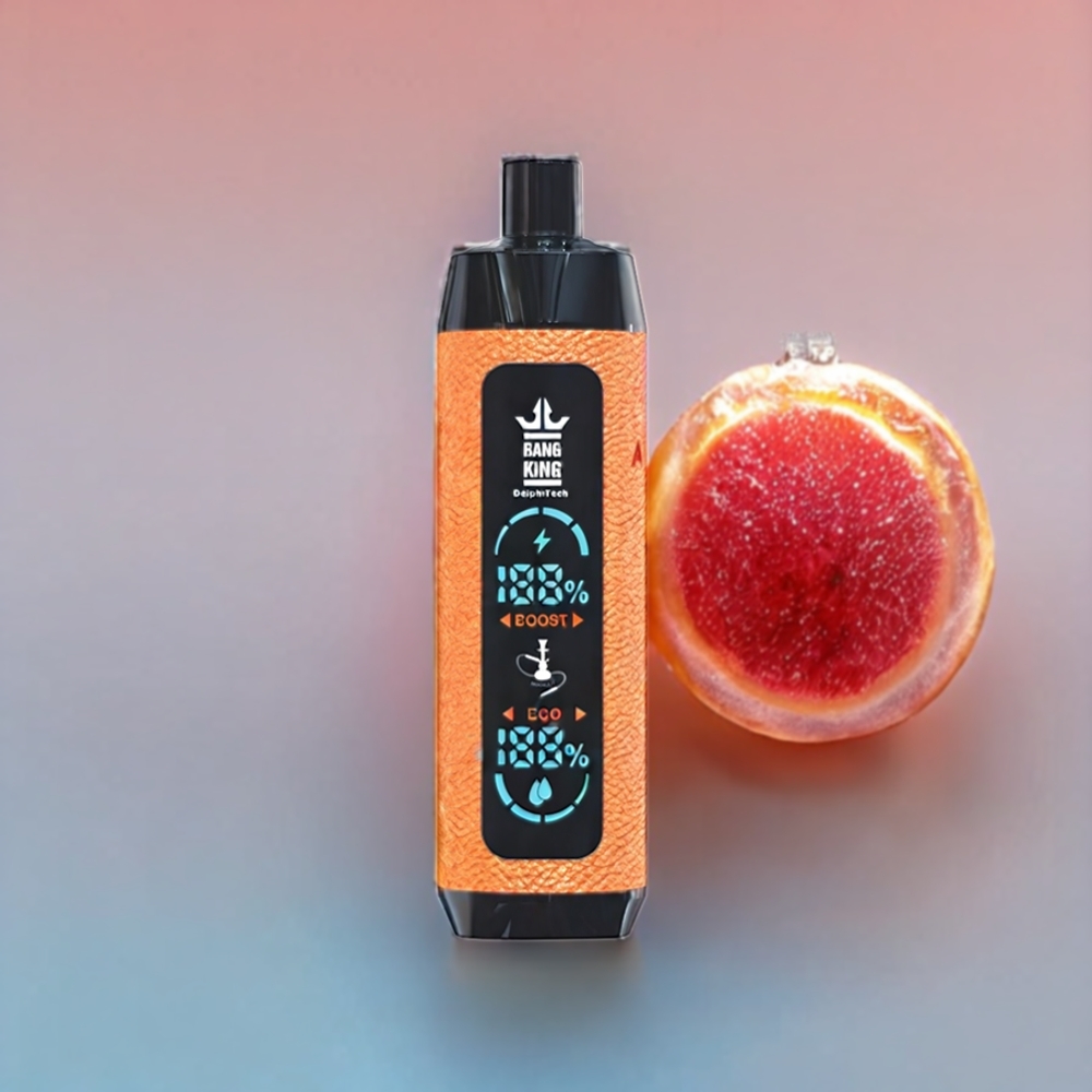 Bang King Shisha 25000 Puffs Schweiz Großhandel – 30ml E-Liquid, 650 mAh, Type-C, Pfirsich Eis