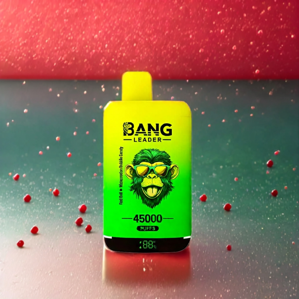 Bang Leader 45000 Puffs Einweg-Vape Red Bull Wassermelone Bubble Candy – 0-5% Nikotin, Smart Screen Display, Dual Flavor, Schweiz Großhandel