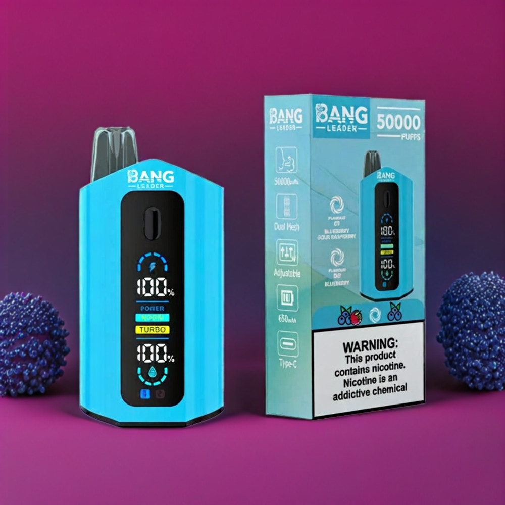 Bang Leader 50000 Puffs Einweg-Vape Blueberry-Sauer-Himbeere – 50000 Puffs, 13400mAh, Typ-C, Schweiz Großhandel
