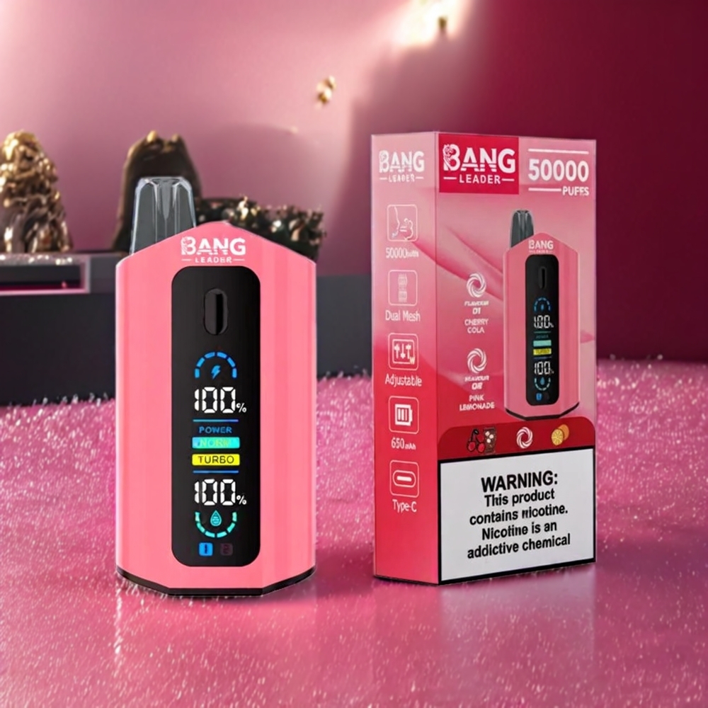 Bang Leader 50000 Puffs Einweg-Vape Kirsch Cola Pink Lemonade – 50000 Puffs, 36ml E-Liquid, Schweiz Großhandel