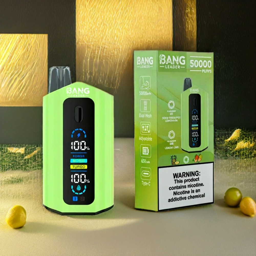 Bang Leader 50000 Puffs Einweg-Vape – Sauer Ananas Limonade Zitronenlimette, 13400mAh, 36ml, Schweiz Großhandel