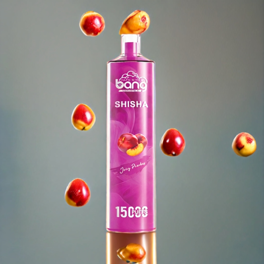 Bang Shisha 15000 Puffs Einweg-Vape Juicy Peaches (23ml E-Liquid, 600mAh, Typ-C Ladung) Schweiz Großhandel