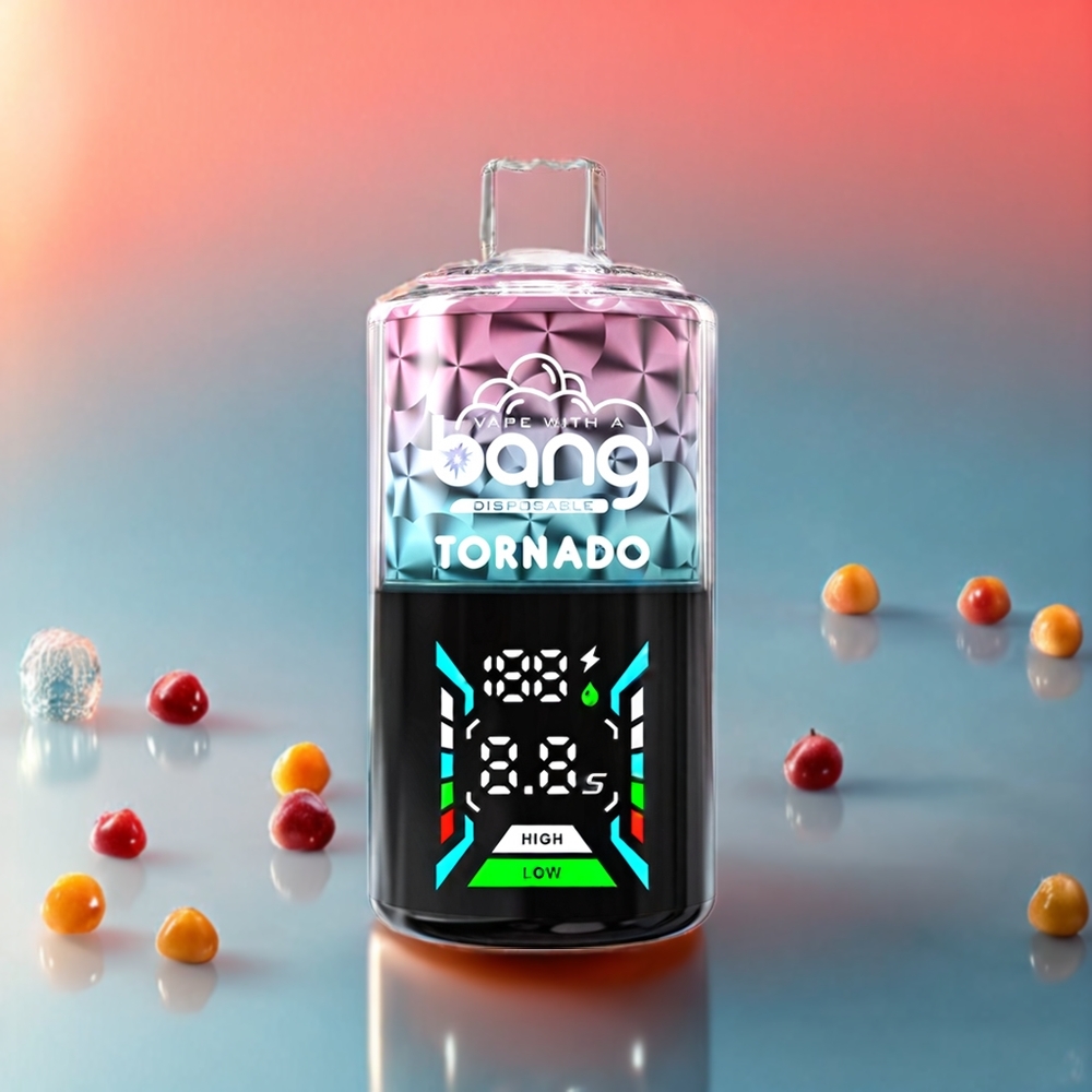 Bang Tornado 40000 Puffs Einweg-Vape Pfirsich Eis, 0%/2%/3%/5% Nikotin, 850mAh, 40ml, Schweiz Großhandel