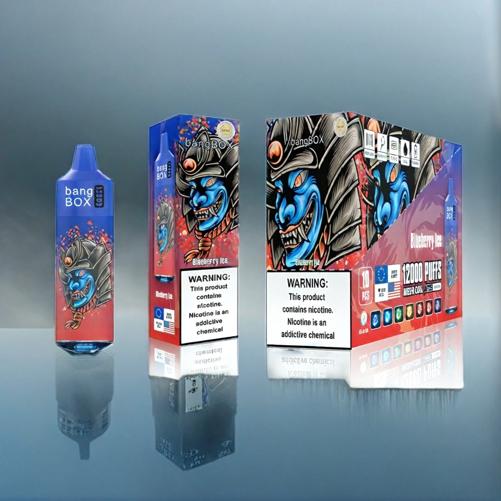 Bang Box 12000 Puffs Vape Blaubeere-Eis Schweiz Großhandel 23ML 650mAh TYPE-C