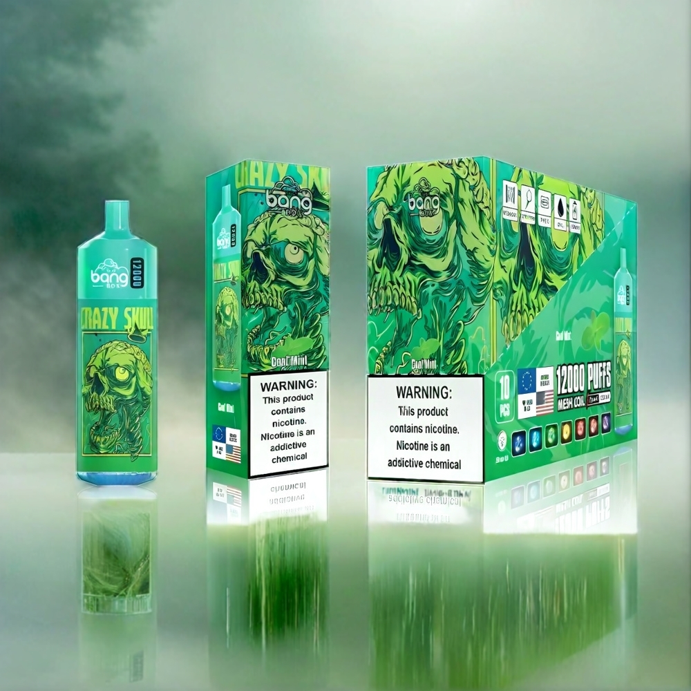 Bang Box 12000 Puffs Vape Cool Mint Schweiz Großhandel – 23ML Liquid, 650mAh, TYPE-C