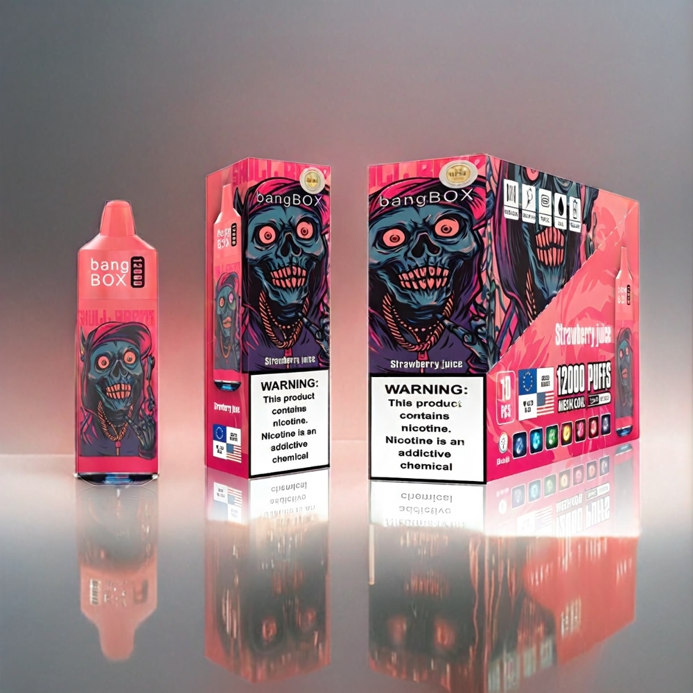 Bang Box 12000 Puffs Vape Erdbeersaft - 23ML Liquid, 650mAh Batterie, USB TYPE-C, Schweiz Großhandel