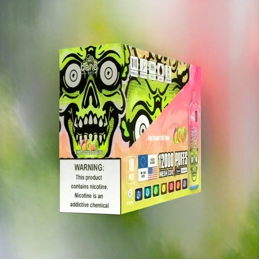 Bang Box 12000 Puffs Vape Kiwi Passionsfrucht Guave Schweiz Großhandel 23ML Liquid 650mAh USB-C