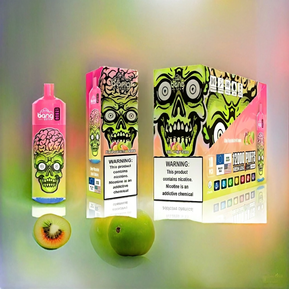 Bang Box 12000 Puffs Vape Kiwi Passionsfrucht Guave Schweiz Großhandel 23ML Liquid 650mAh USB-C