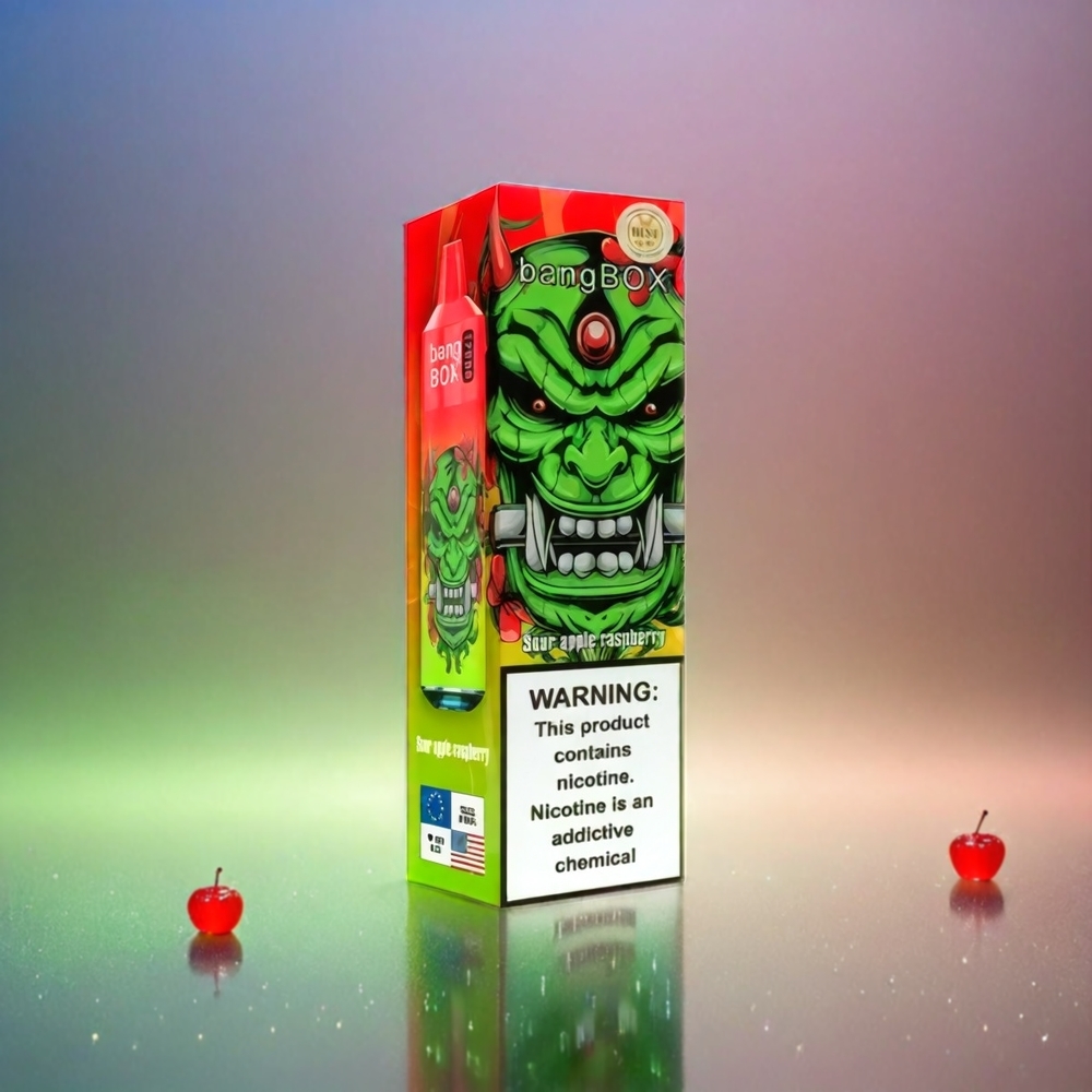 Bang Box 12000 Puffs Vape Sauerapfel-Himbeere 23ML Liquid 650mAh Schweiz Großhandel