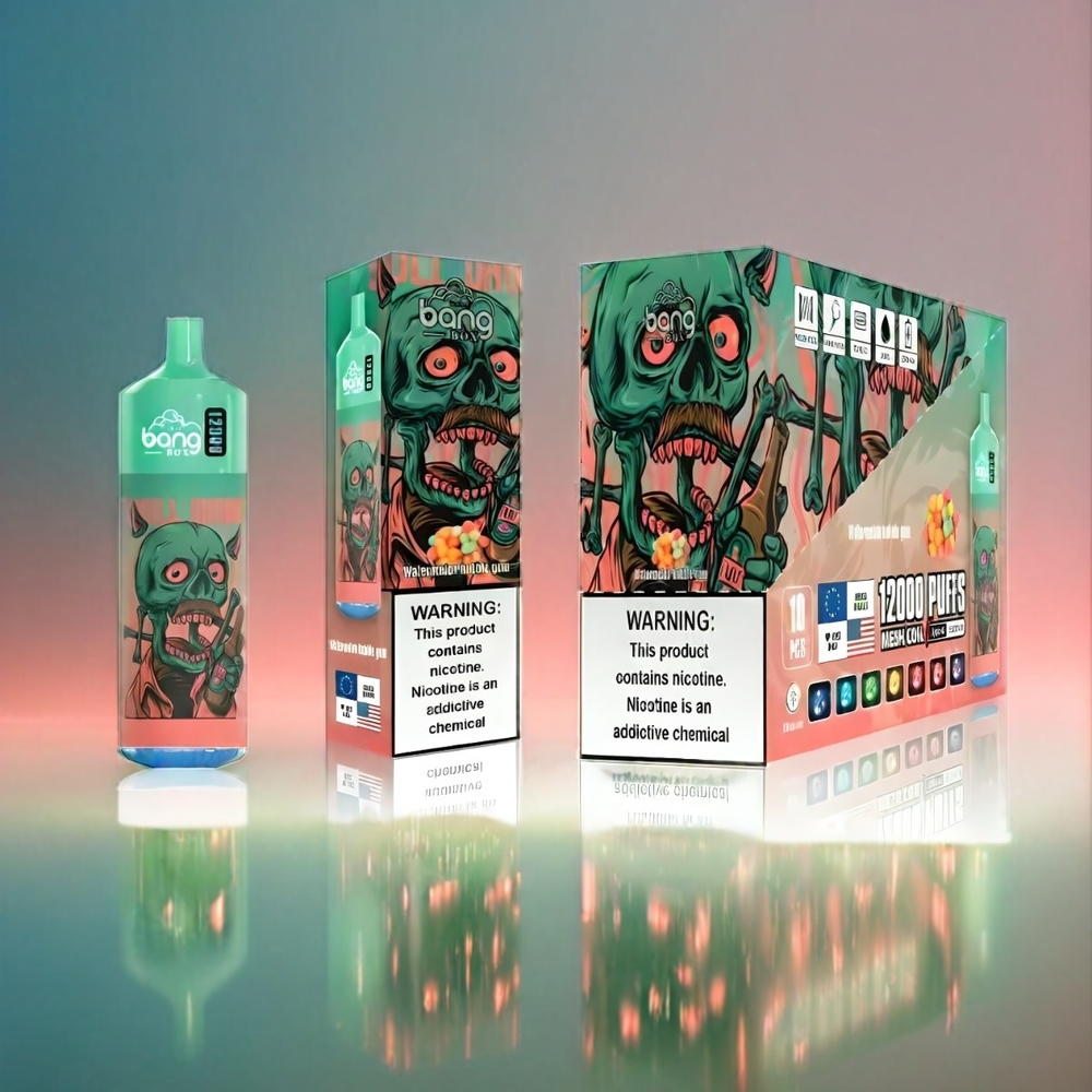 Bang Box 12000 Puffs Vape Wassermelone Bubble Gum - 23ML Liquid, 650mAh, TYPE-C, Schweiz Großhandel