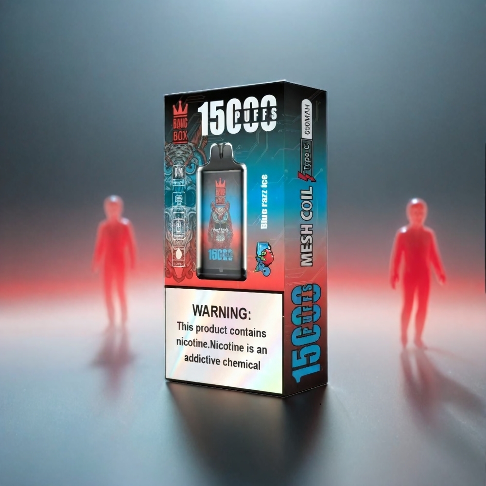 Bang Box 15000 Puffs Vape Blue Razz Ice 23ml 5% 650mAh Schweiz Großhandel