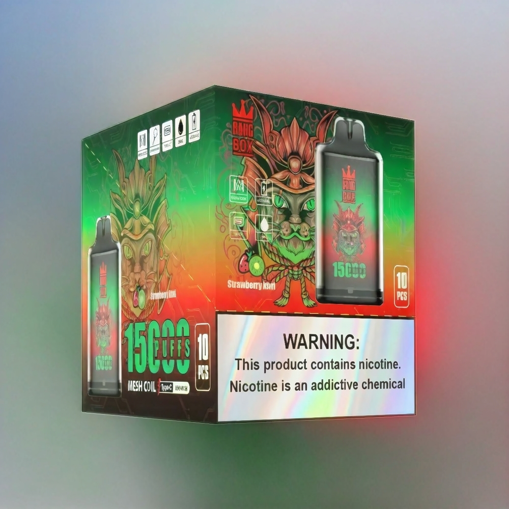 Bang Box 15000 Puffs Vape Erdbeer-Kiwi 23ml 5% 650mAh Schweiz Großhandel