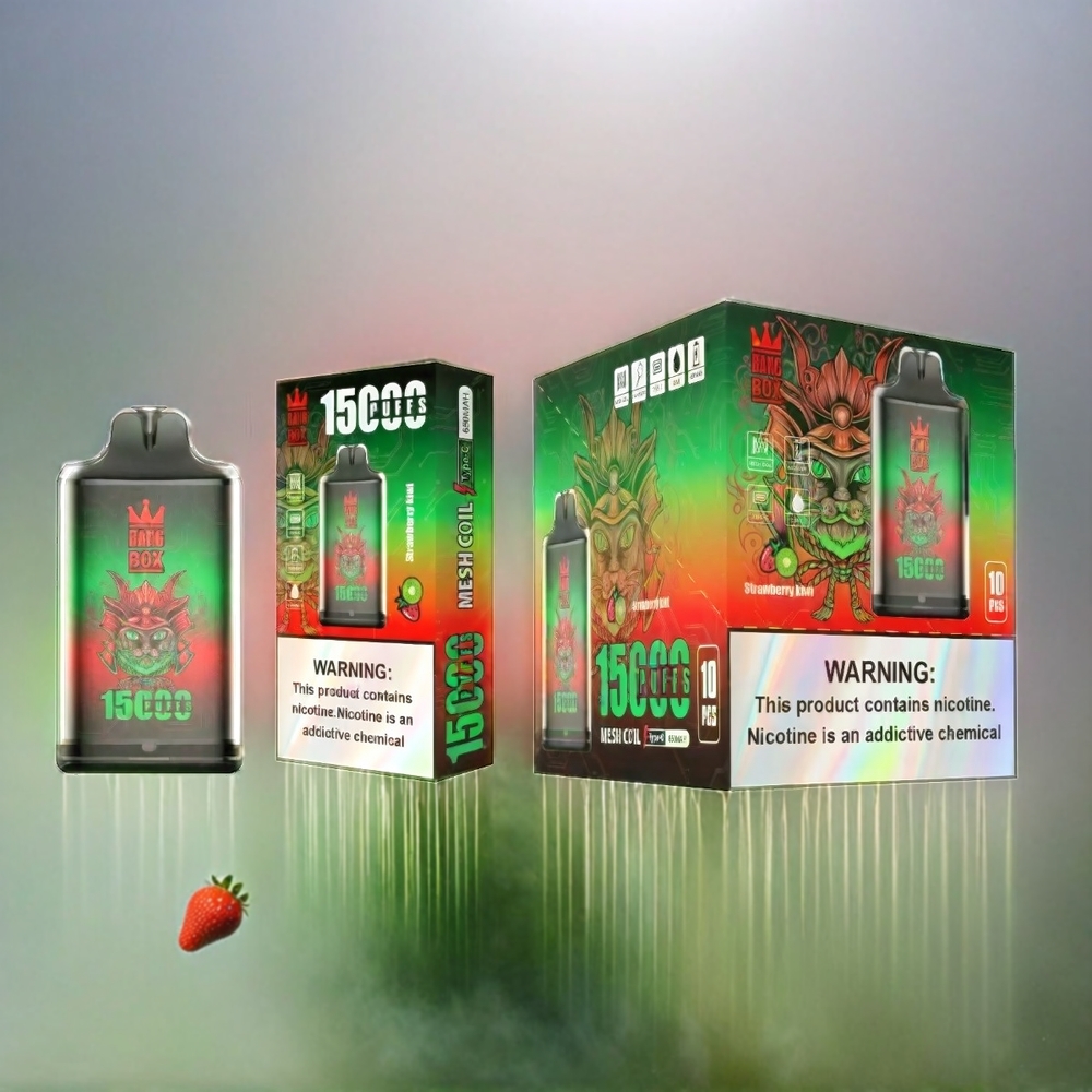 Bang Box 15000 Puffs Vape Erdbeer-Kiwi 23ml 5% 650mAh Schweiz Großhandel
