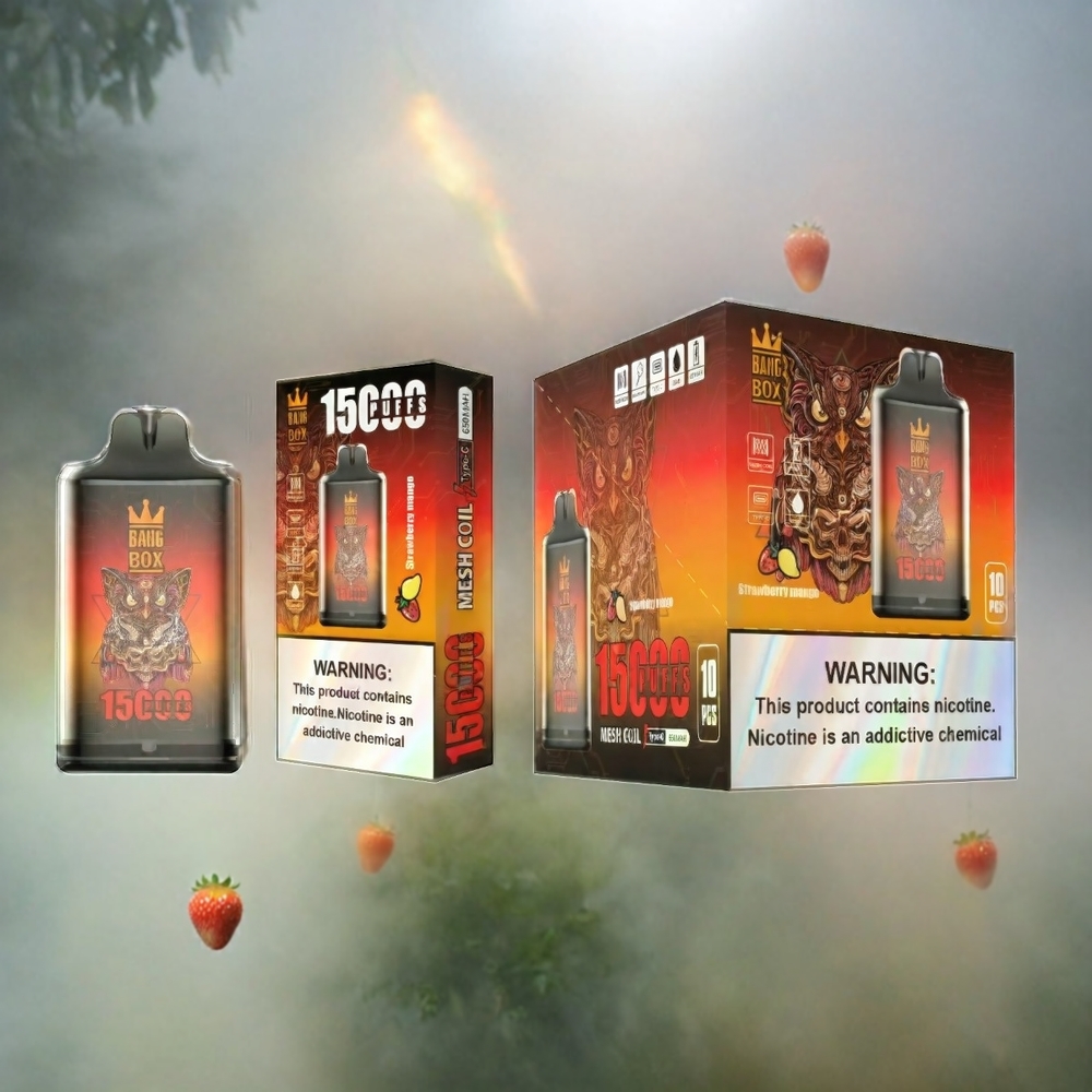 Bang Box 15000 Puffs Vape Erdbeer Mango 23ml 650mAh Schweiz Großhandel