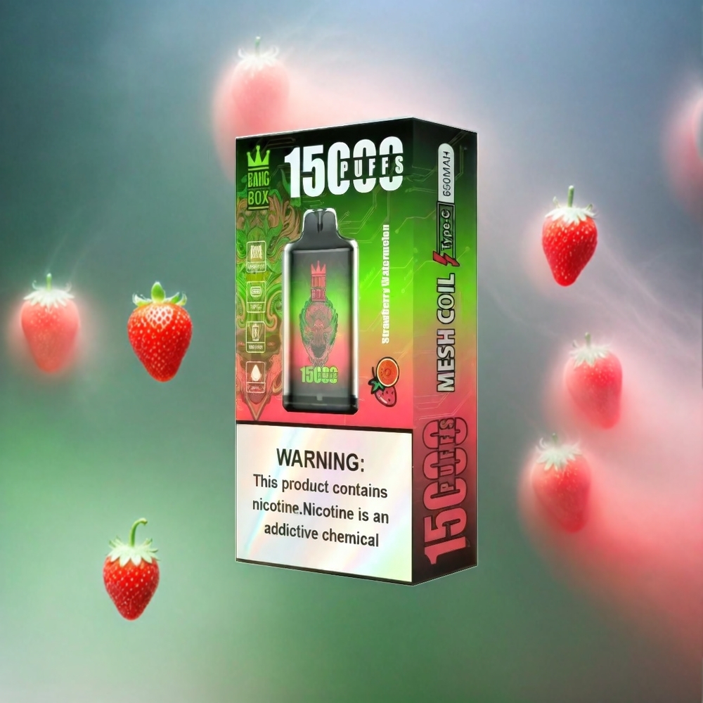 Bang Box 15000 Puffs Vape Erdbeere Wassermelone 23ml 5% 650mAh Schweiz Großhandel
