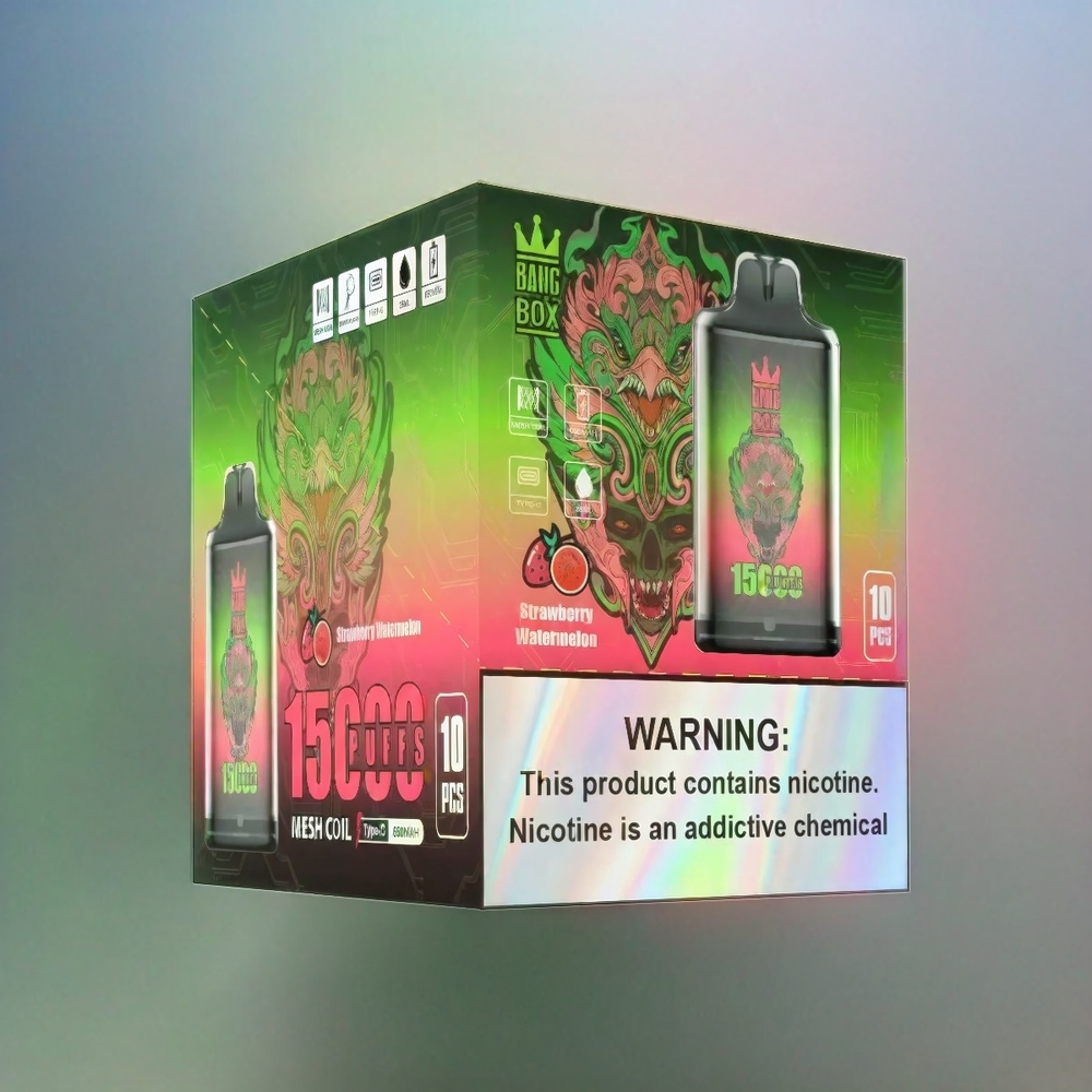 Bang Box 15000 Puffs Vape Erdbeere Wassermelone 23ml 5% 650mAh Schweiz Großhandel