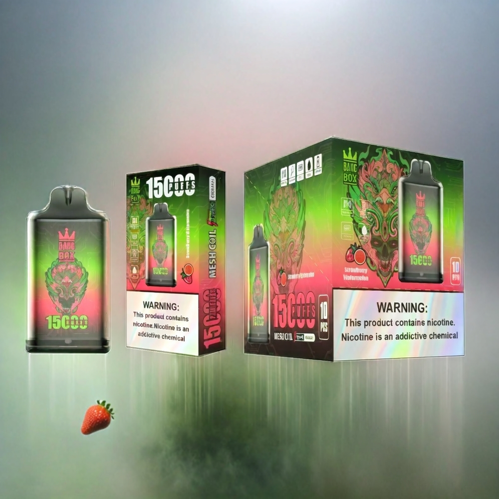 Bang Box 15000 Puffs Vape Erdbeere Wassermelone 23ml 5% 650mAh Schweiz Großhandel