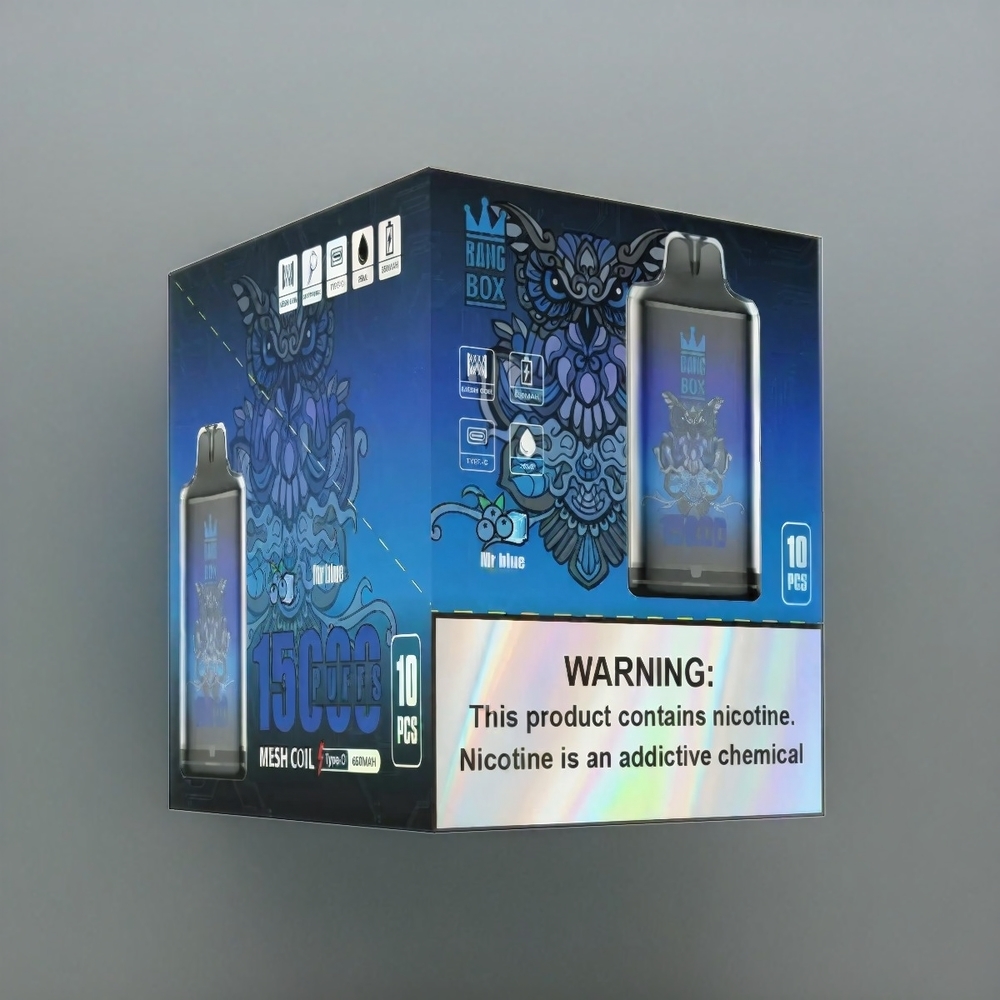 Bang Box 15000 Puffs Vape Herr Blau 23ml 650mAh Schweiz Großhandel