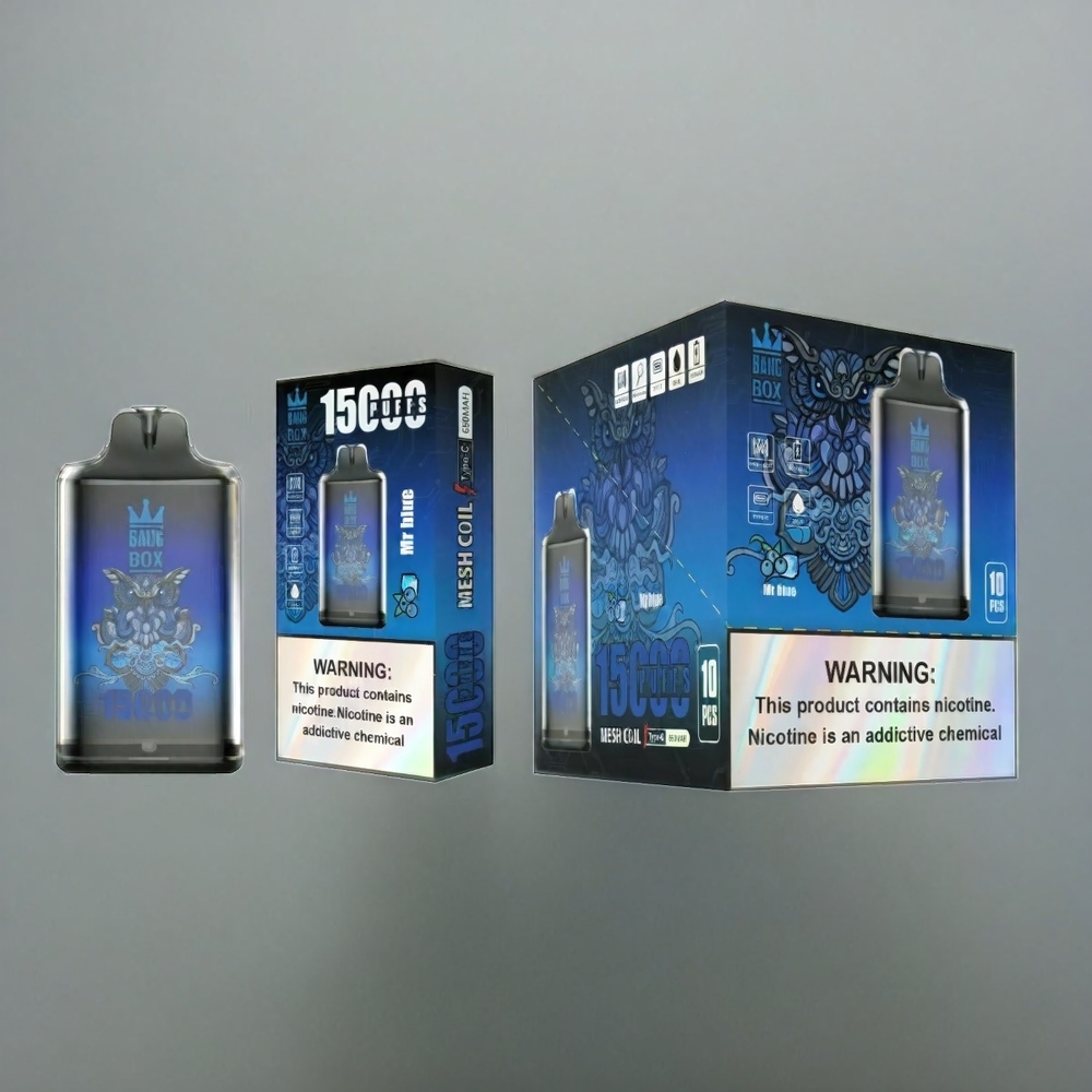 Bang Box 15000 Puffs Vape Herr Blau 23ml 650mAh Schweiz Großhandel