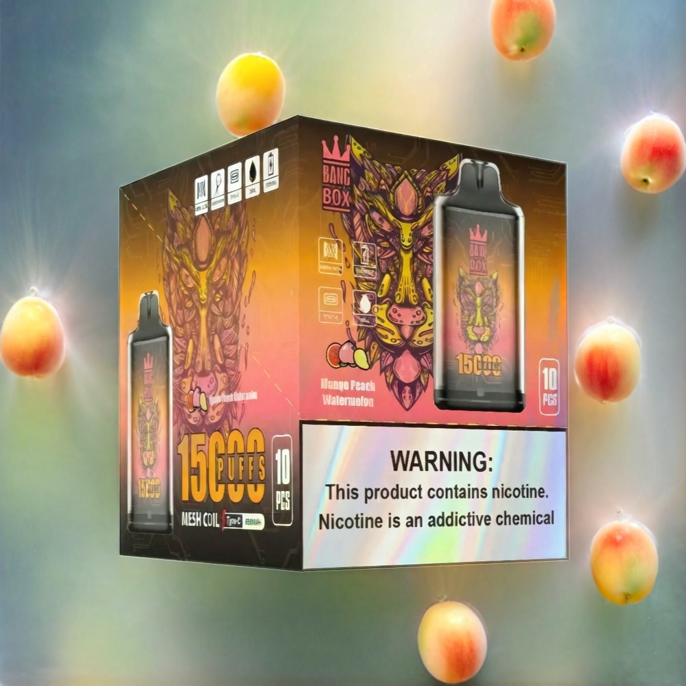Bang Box 15000 Puffs Vape Mango Pfirsich Wassermelone 23ml 5% Schweiz Großhandel