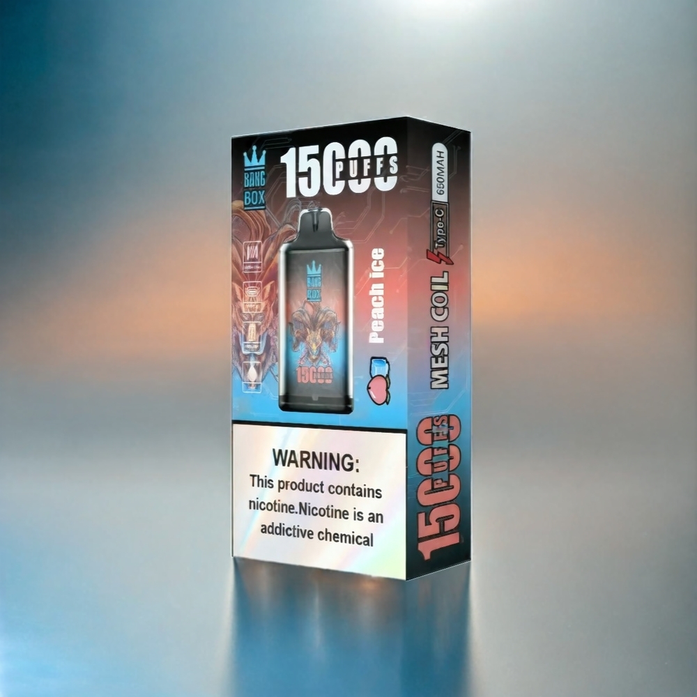 Bang Box 15000 Puffs Vape Pfirsich Eis 23ml 5% Schweiz Großhandel