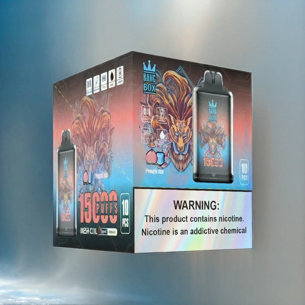 Bang Box 15000 Puffs Vape Pfirsich Eis 23ml 5% Schweiz Großhandel