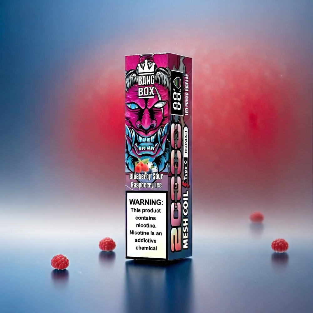 Bang Box 20000 Puffs 0% 2% 3% 5% Nicotine 35ml E-Liquid 850mah Rechargeable Schweiz Großhandel - Blaubeere-Sauer-Himbeer-Eis
