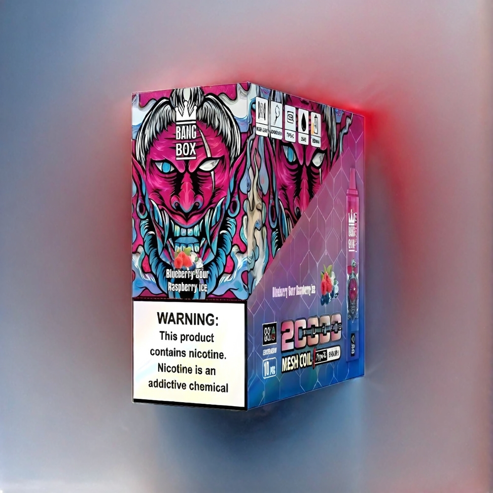 Bang Box 20000 Puffs 0% 2% 3% 5% Nicotine 35ml E-Liquid 850mah Rechargeable Schweiz Großhandel - Blaubeere-Sauer-Himbeer-Eis