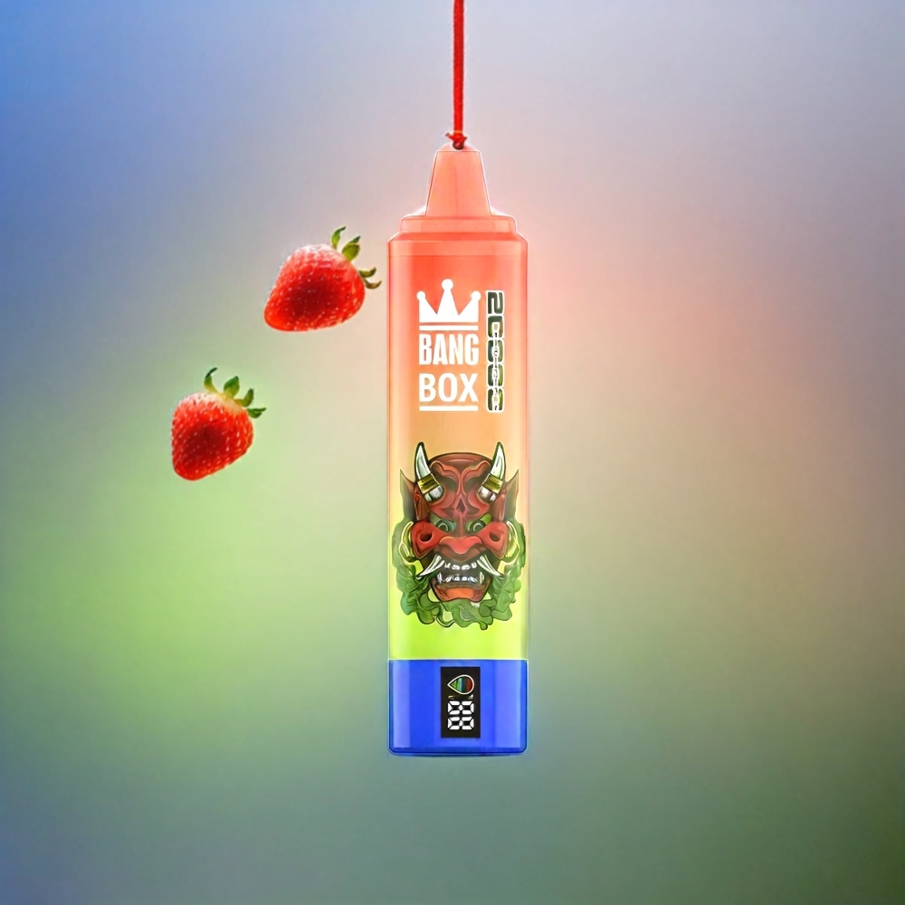 Bang Box 20000 Puffs Schweiz Großhandel mit 5% Nikotin, 35ml E-Liquid und Mesh Coil – Erdbeer-Kiwi