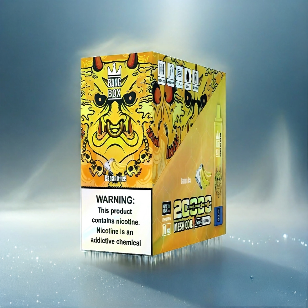 Bang Box 20000 Puffs Vape Bananen-Eis Schweiz Großhandel 35ml 850mAh Mesh Coil