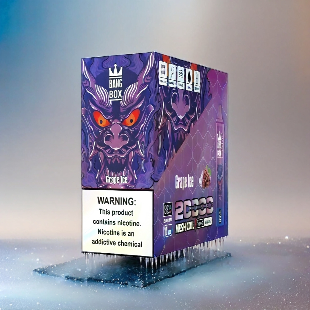 Bang Box 20000 Puffs Vape Grape Ice (35ml, 20000 Puffs, 5% Nikotin) Schweiz Großhandel