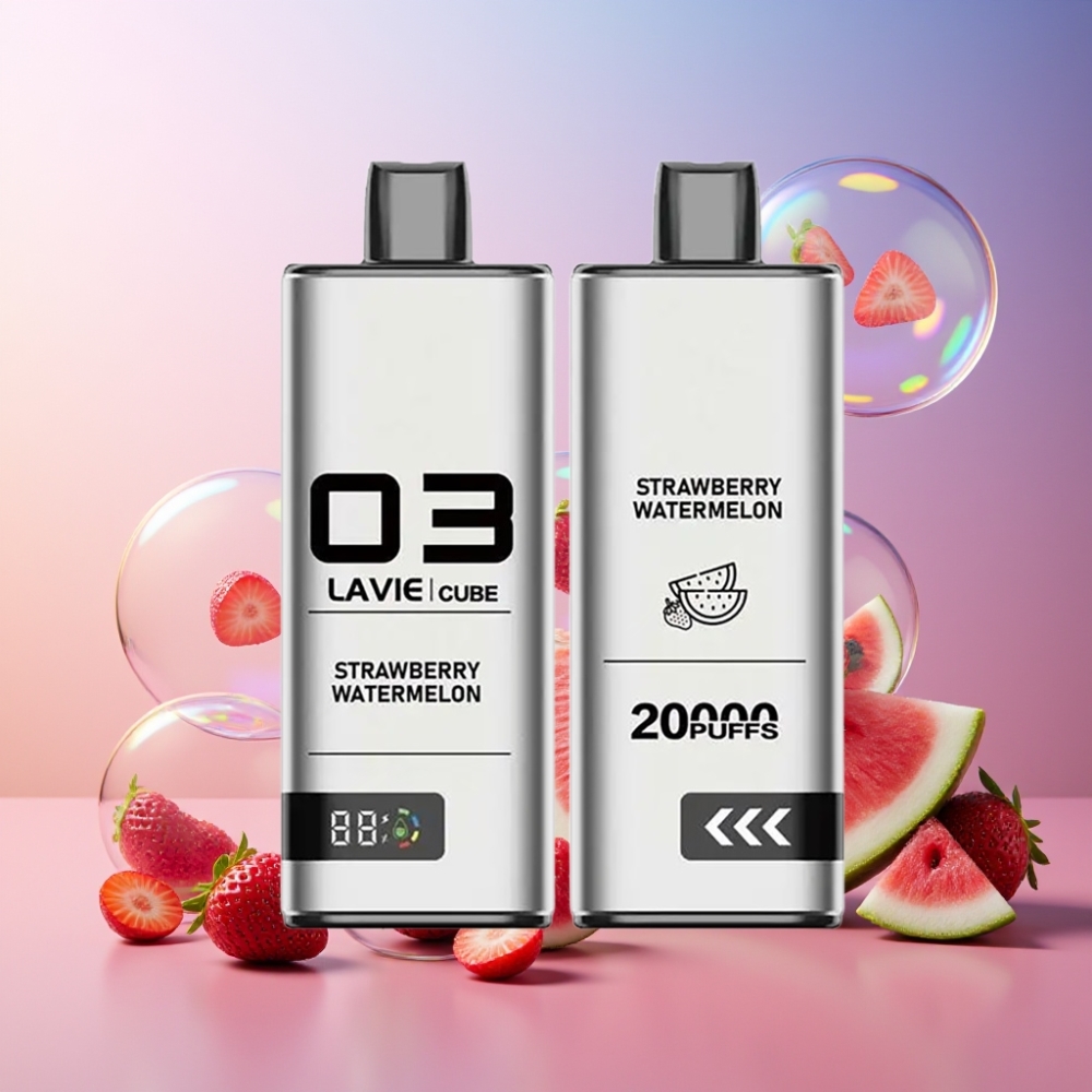 Lavie Cube 20000 Puffs Einweg-Vape Erdbeer-Wassermelone 28ML 5% Salz Nikotin Schweiz Großhandel