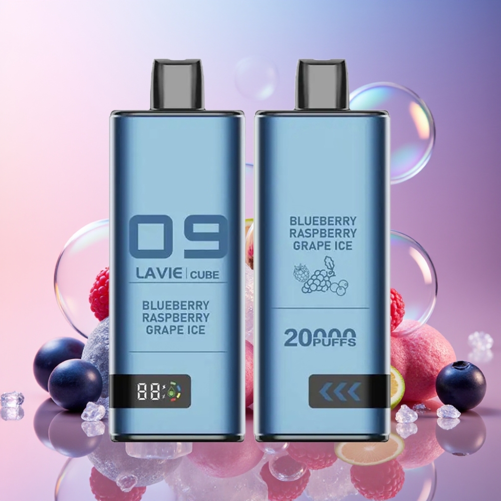 Lavie Cube 20000 Puffs Einweg-Vape Heidelbeere Himbeere Traube Eis – 28ML, 600mAh, Type C Schweiz Großhandel