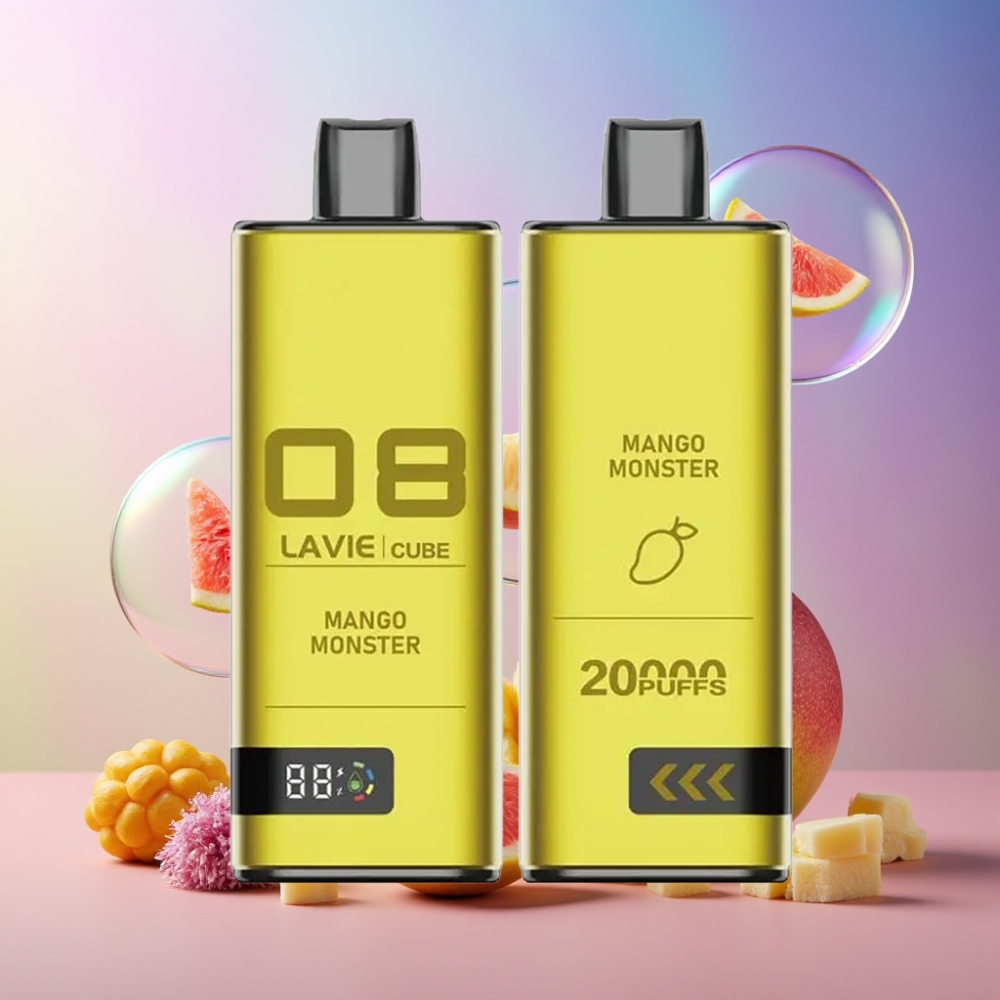 Lavie Cube 20000 Puffs Einweg-Vape Mango Monster 28ML 5% Salz Nikotin Schweiz großhandel