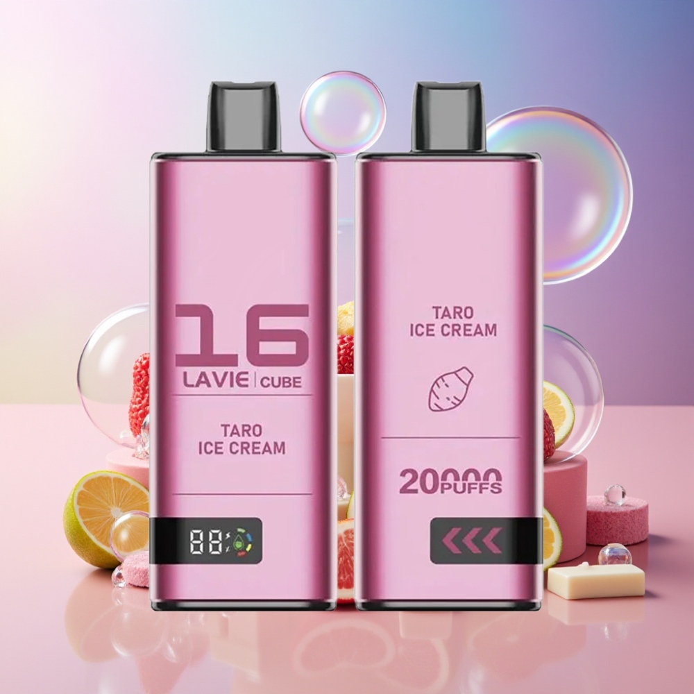 Lavie Cube 20000 Puffs Einweg-Vape Taro Eiscreme 28ML 5% Salz Nikotin Schweiz Großhandel