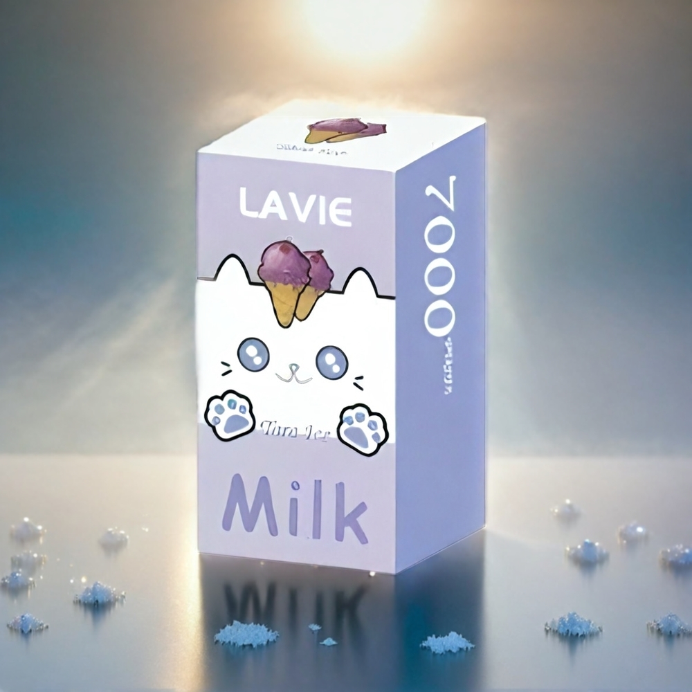 LAVIE Milk 7000 Puffs 16ML 600mAh Type C Schweiz großhandel – Lavie Milk Taro Eis