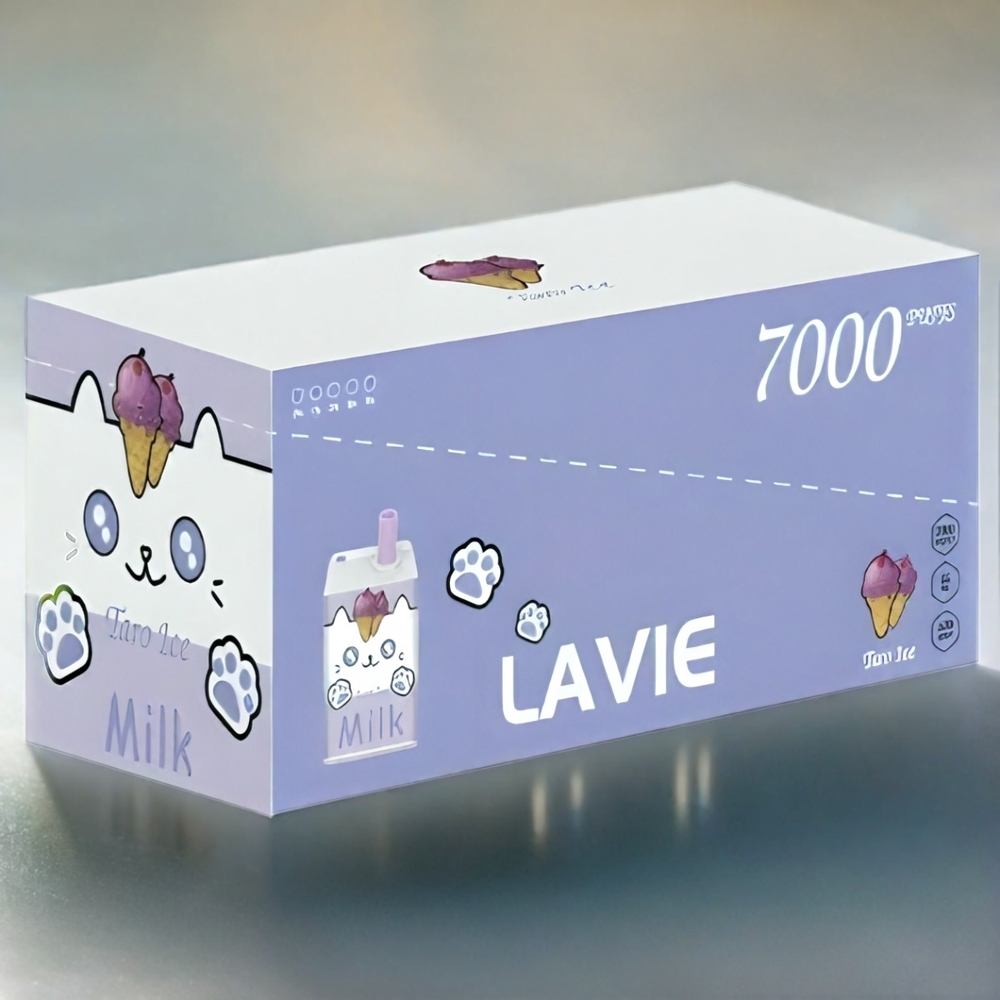 LAVIE Milk 7000 Puffs 16ML 600mAh Type C Schweiz großhandel – Lavie Milk Taro Eis