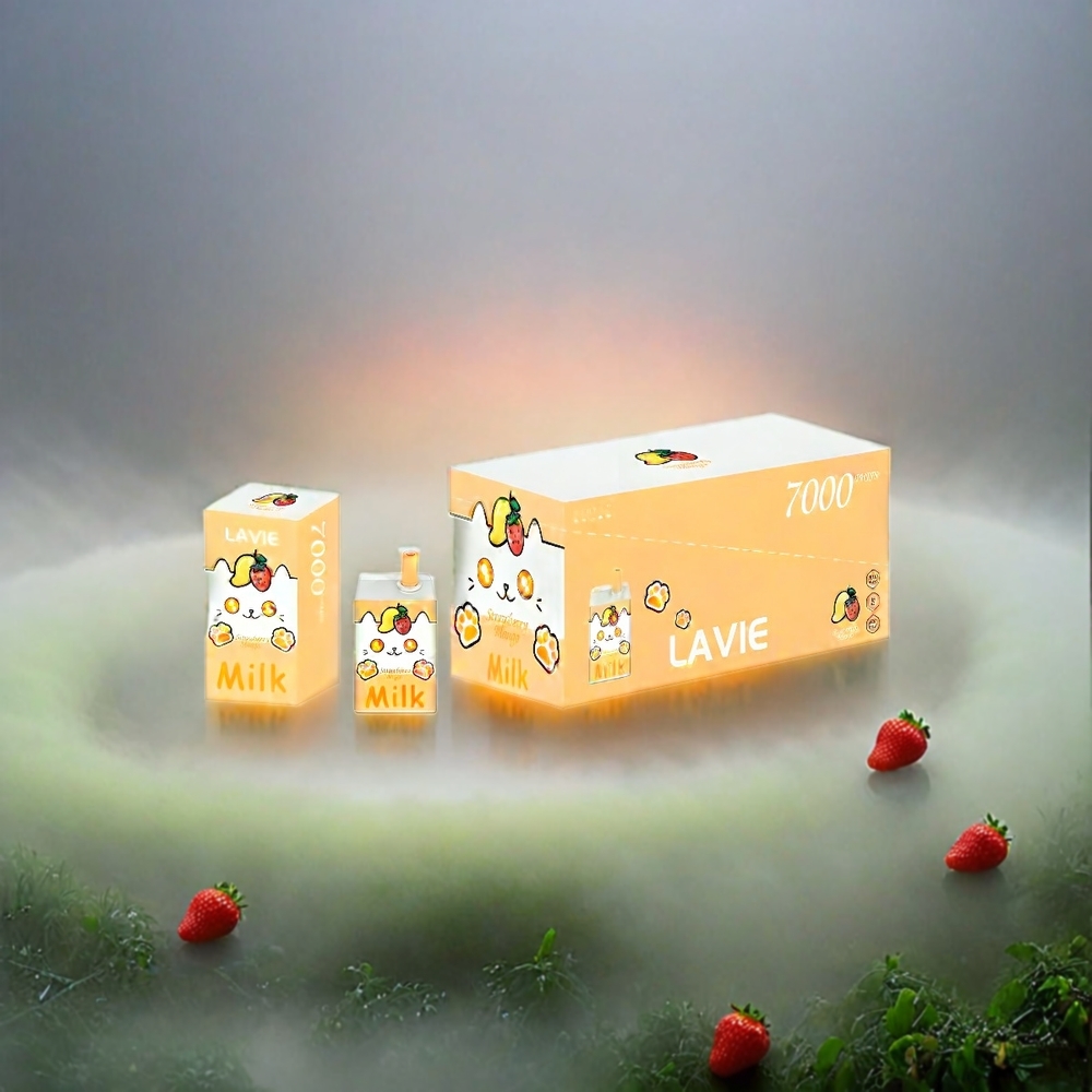 LAVIE Milk 7000 Puffs Erdbeer-Mango | 16ML | 5% Nikotin | Schweiz Großhandel