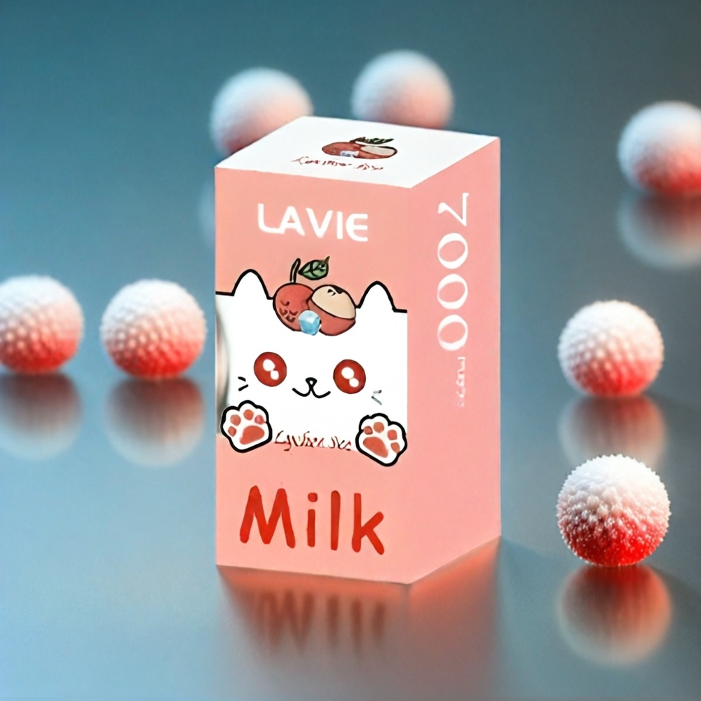 LAVIE Milk 7000 Puffs Lychee Eis Schweiz Großhandel – 16ML, 600mAh, Type C