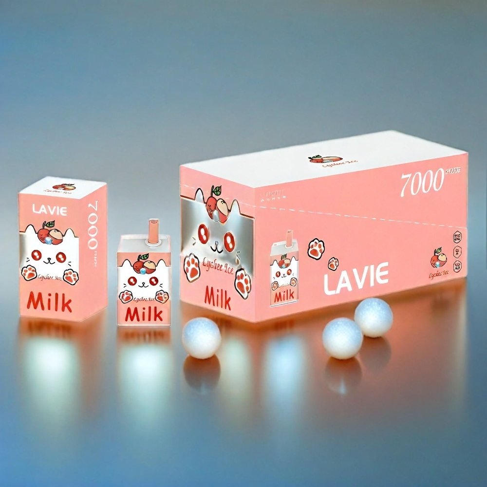 LAVIE Milk 7000 Puffs Lychee Eis Schweiz Großhandel – 16ML, 600mAh, Type C