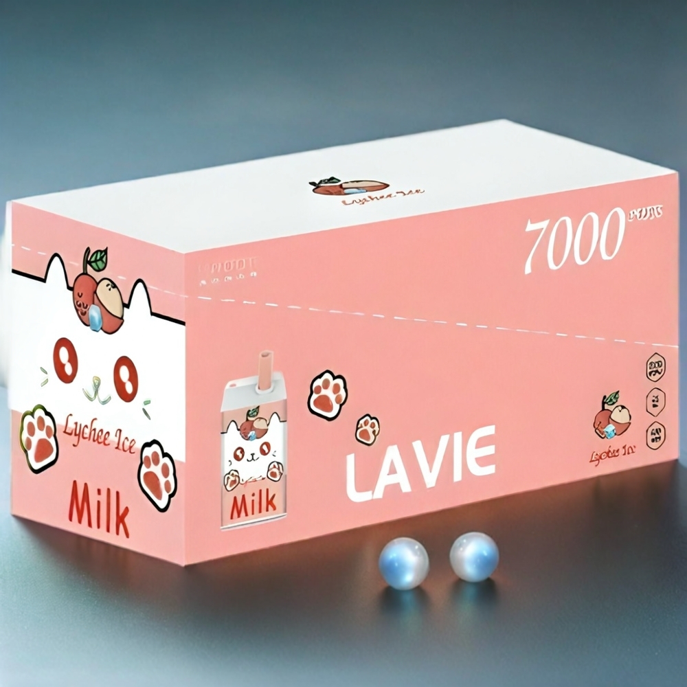 LAVIE Milk 7000 Puffs Lychee Eis Schweiz Großhandel – 16ML, 600mAh, Type C
