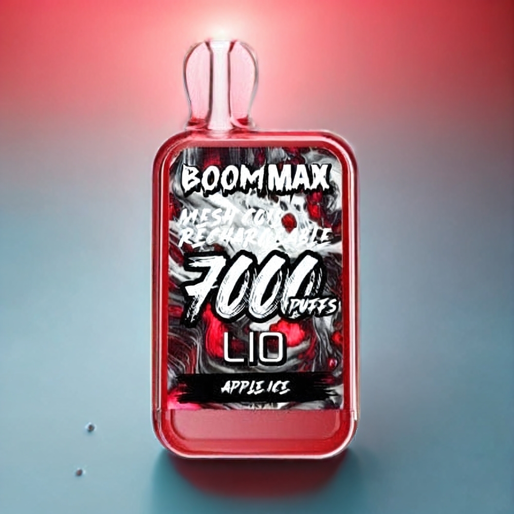 LIO BOOM MAX 7000 Puffs Einweg-Vape Apfel Eis – 15ml, 650mAh, Type-C, Schweiz Großhandel