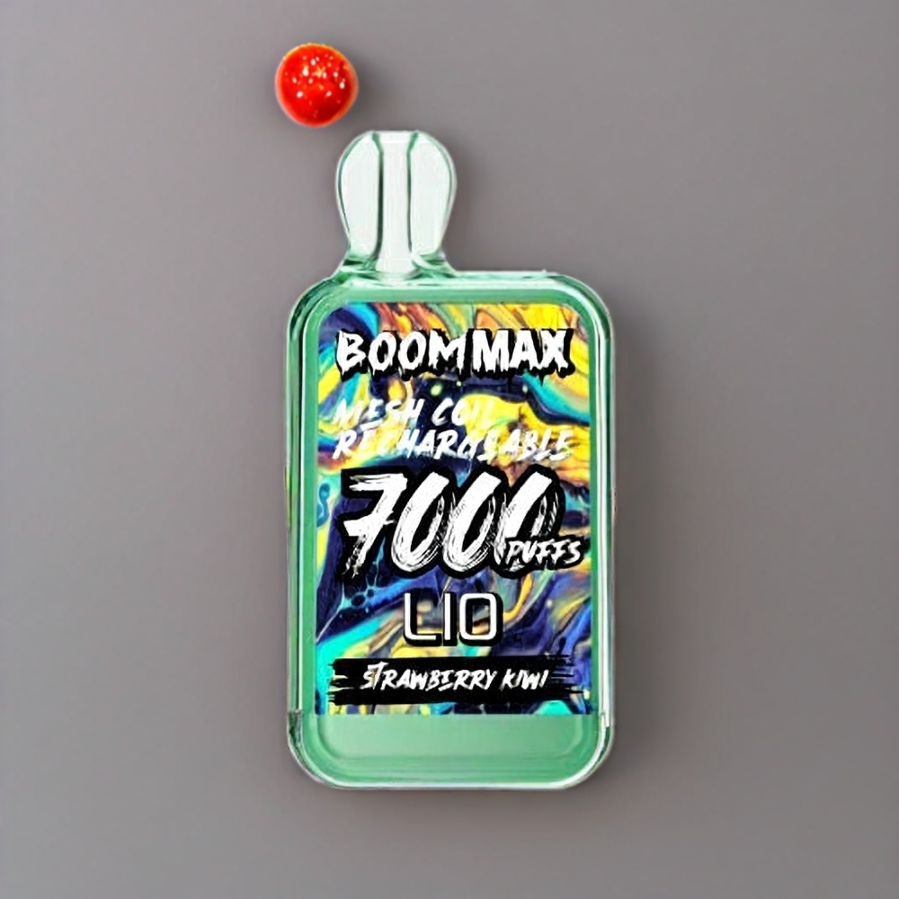 LIO BOOM MAX 7000 Puffs Einweg-Vape Erdbeer Kiwi Schweiz Großhandel – 15ml, 650mAh, Typ-C