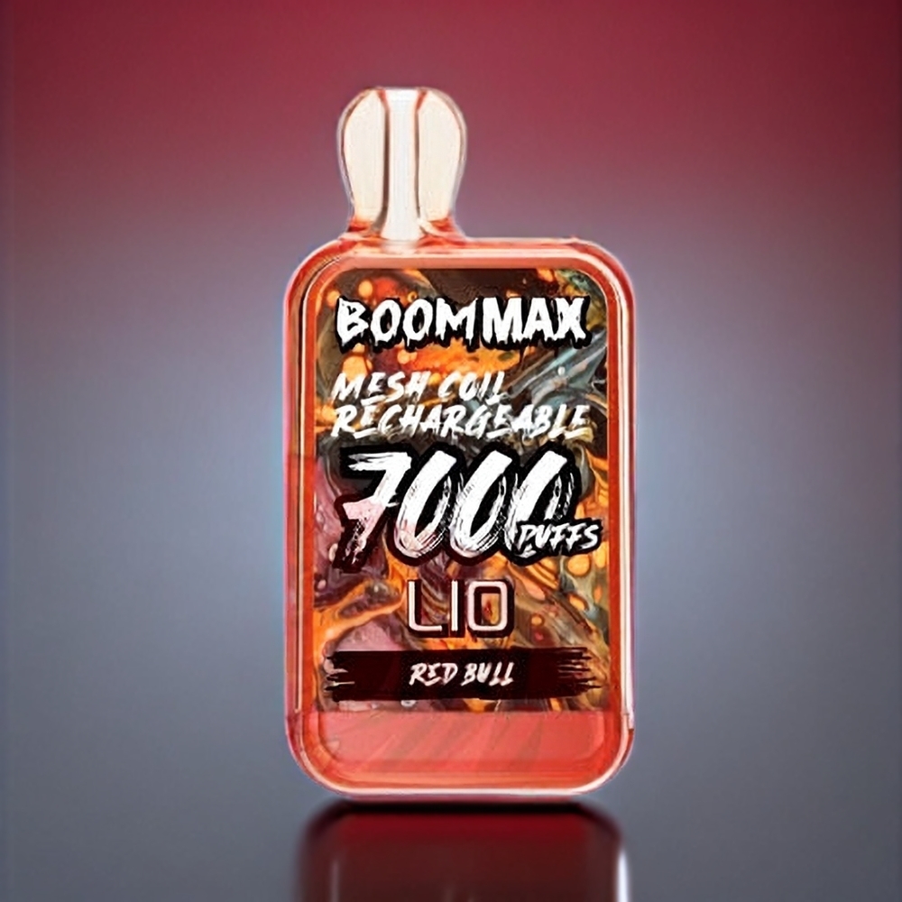 LIO BOOM MAX 7000 Puffs Wegwerf-Vape Red Bull, 15ml E-Liquid, 650mAh, Schweiz Großhandel